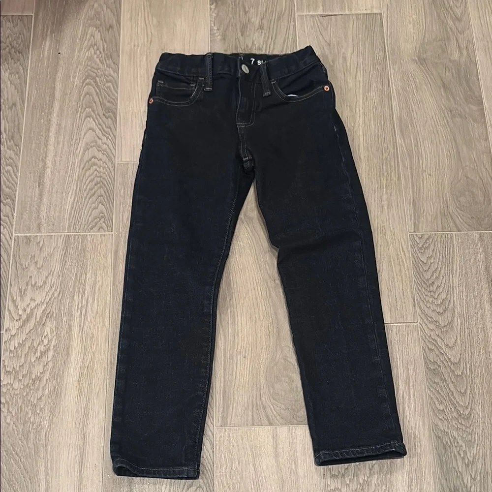 Gap Fit Boys Dark Slim Blue Jeans Size 7